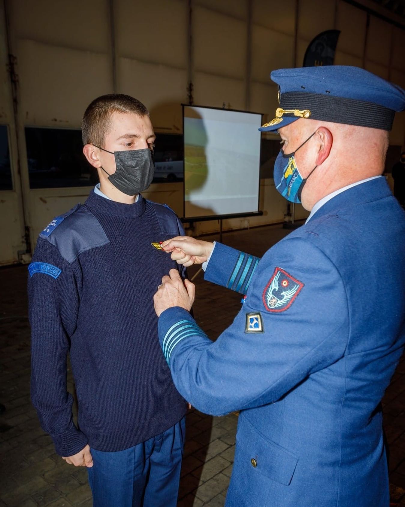 Leerling College Ten Doorn Baziel Baeke als Royal Belgian Air Cadette